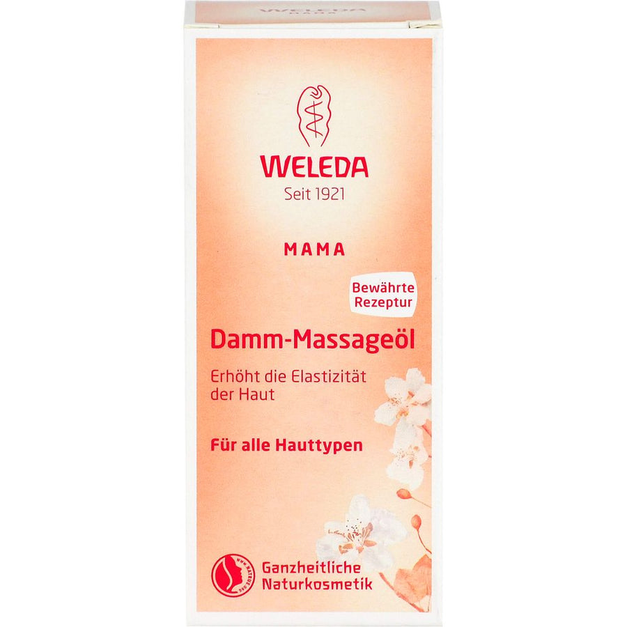 WELEDA Damm-Massageöl — 50 ml — reference packaging