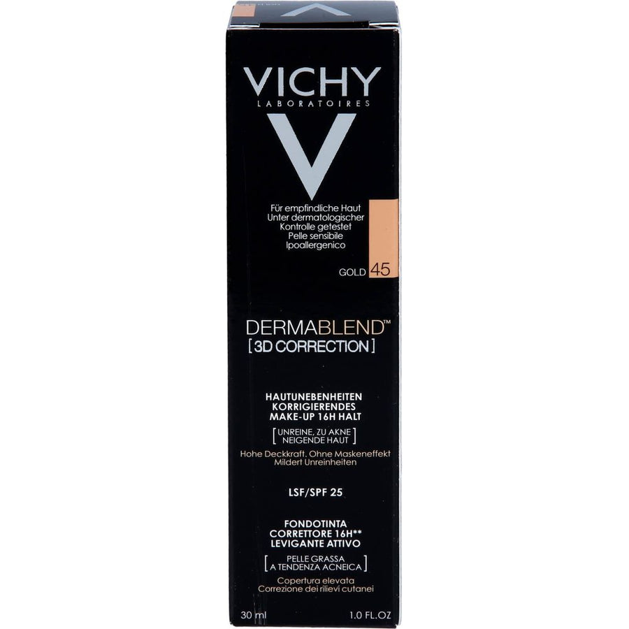 VICHY DERMABLEND 3D Make-up 45 — 30 ml — reference packaging