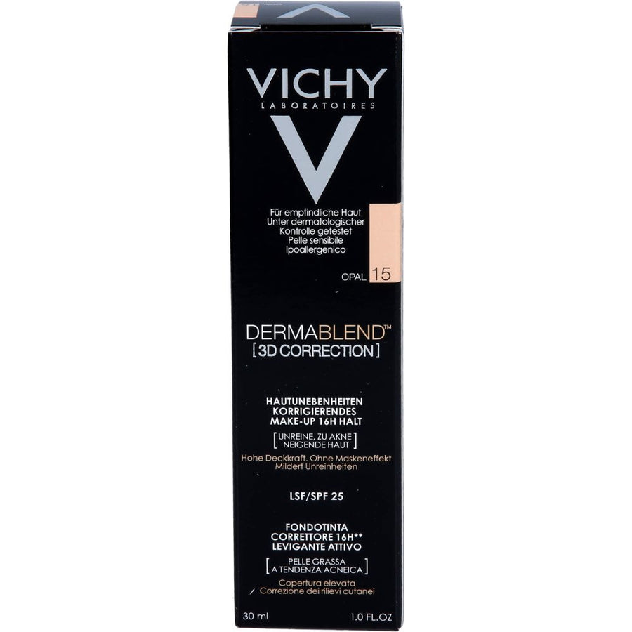 VICHY DERMABLEND 3D Make-up 15 — 30 ml — reference packaging