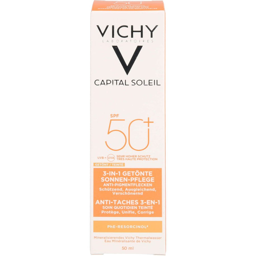 VICHY IDEAL Soleil Anti-Pigmentflecken Cr.LSF 50+ — 50 ml — reference packaging