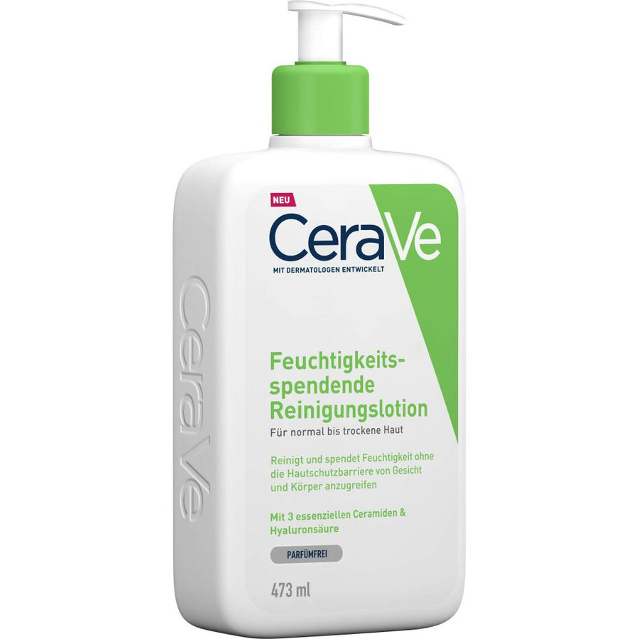CERAVE feuchtigkeitsspendende Reinigungslotion — 473 ml — reference packaging