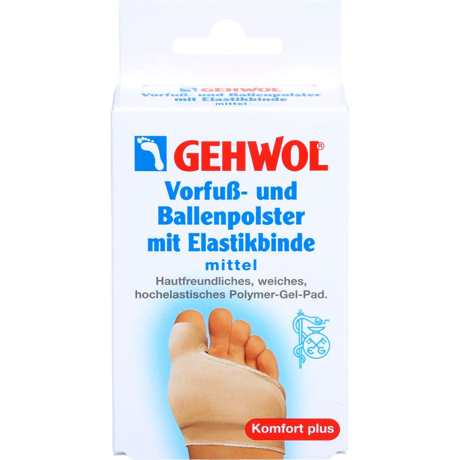 GEHWOL Vorfuß- u.Ballenpolster m.Elastikb.mittel — 1 St — reference packaging