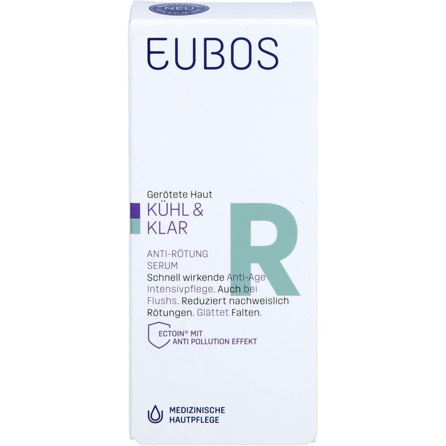 EUBOS KÜHL & KLAR Anti-Rötung Serum — 30 ml — reference packaging