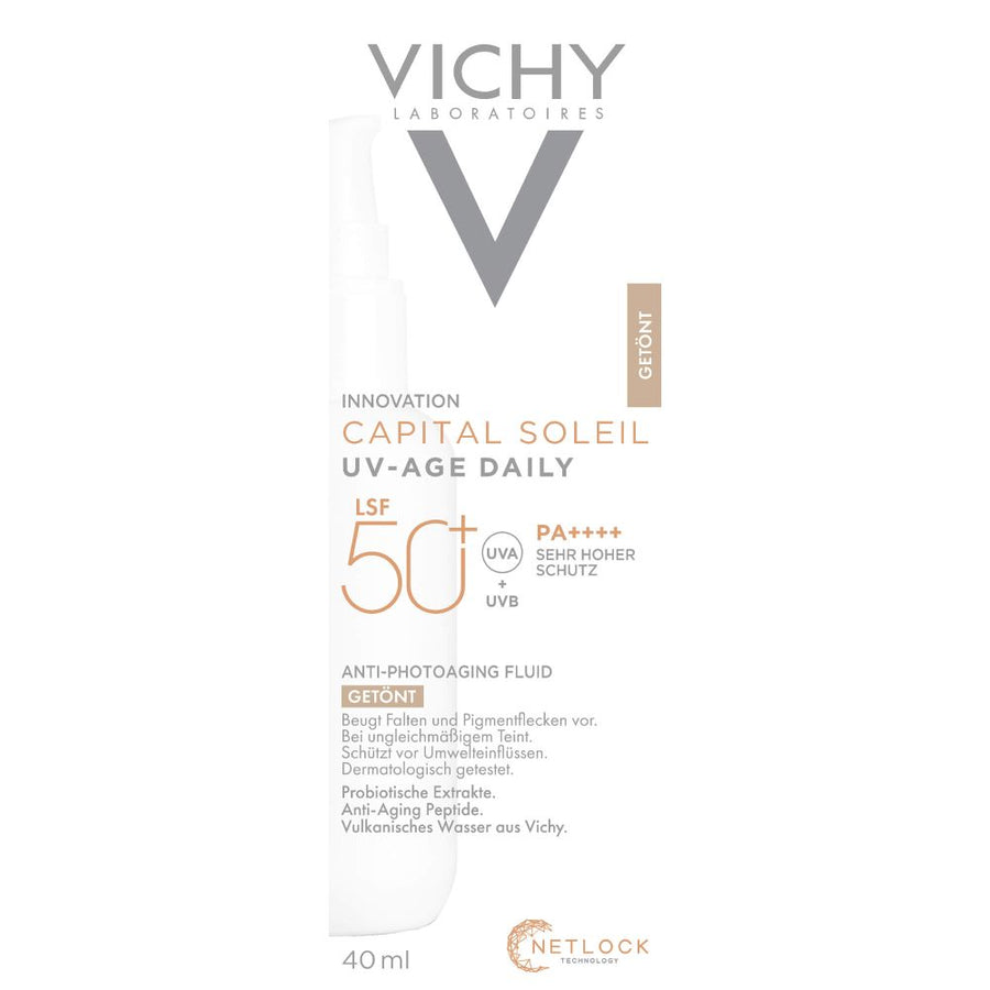 VICHY CAPITAL Soleil UV-Age getönt LSF 50+ — 40 ml — reference packaging