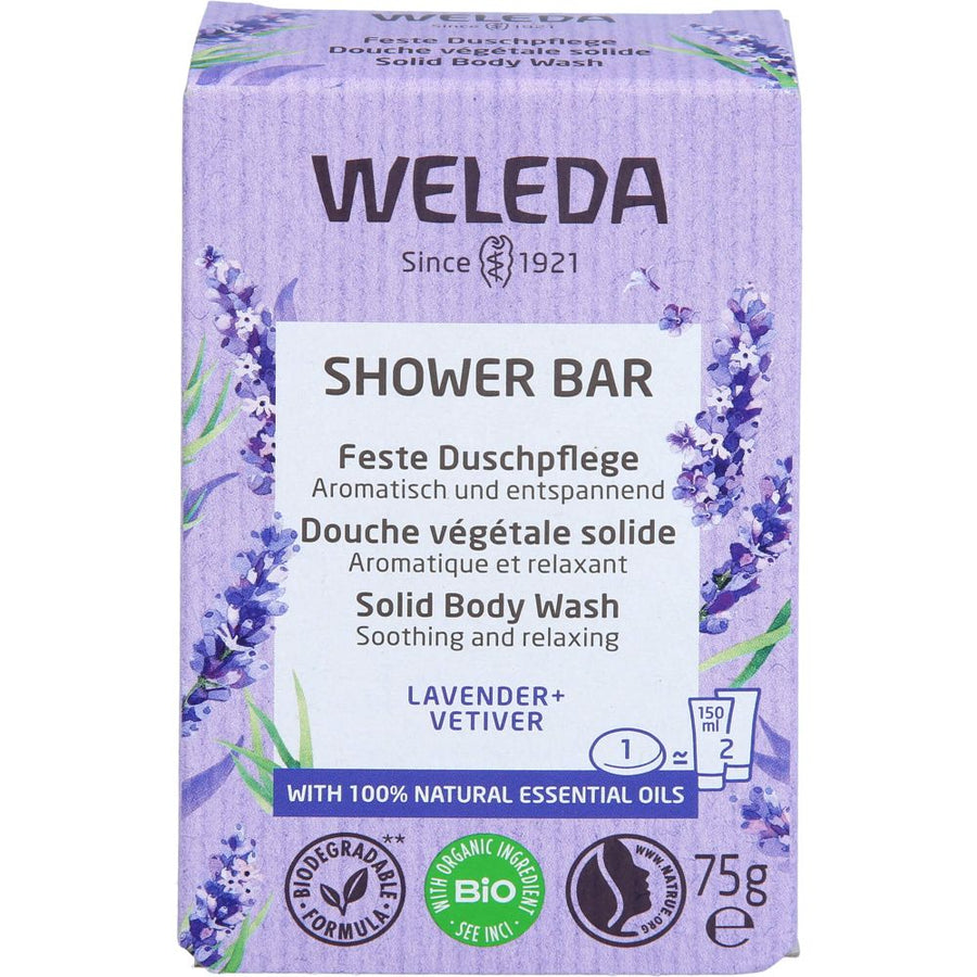 WELEDA feste Duschpflege Lavender+Vetiver — 75 g — reference packaging