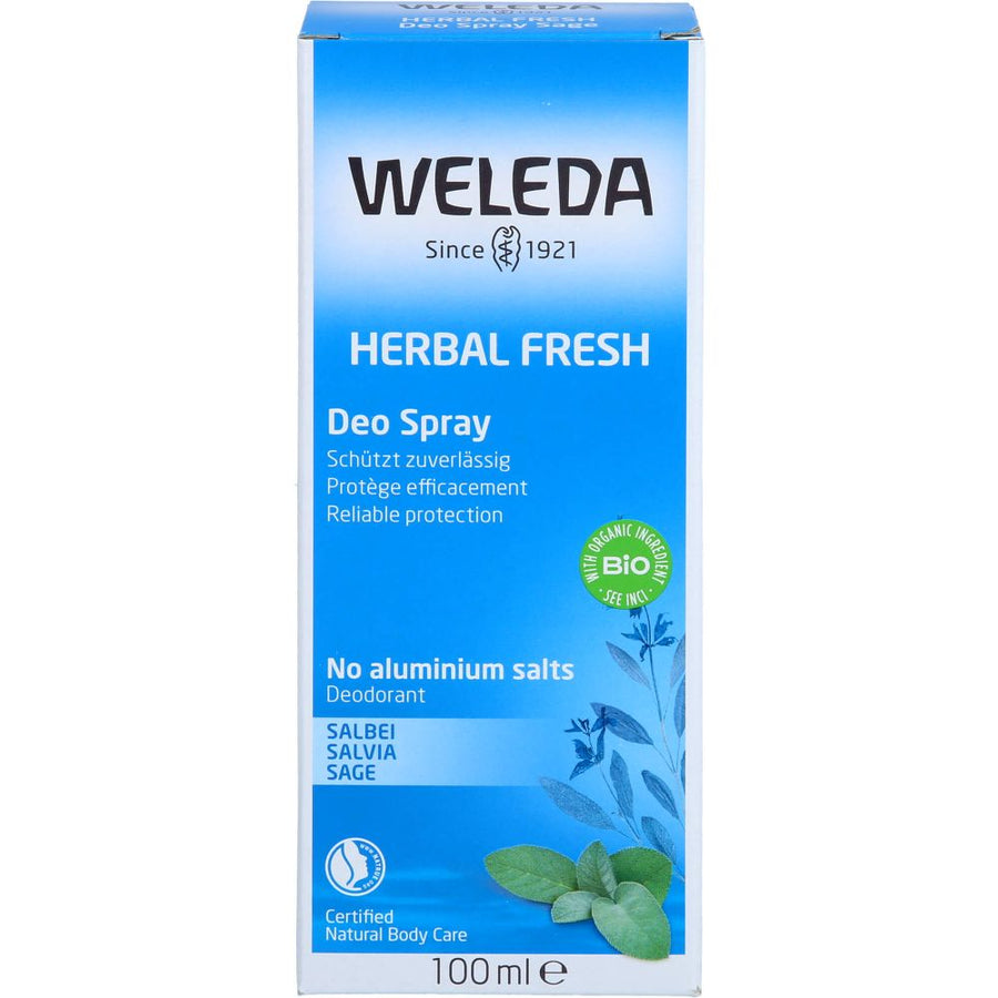 WELEDA Herbal Fresh Deo Spray Salbei — 100 ml — reference packaging