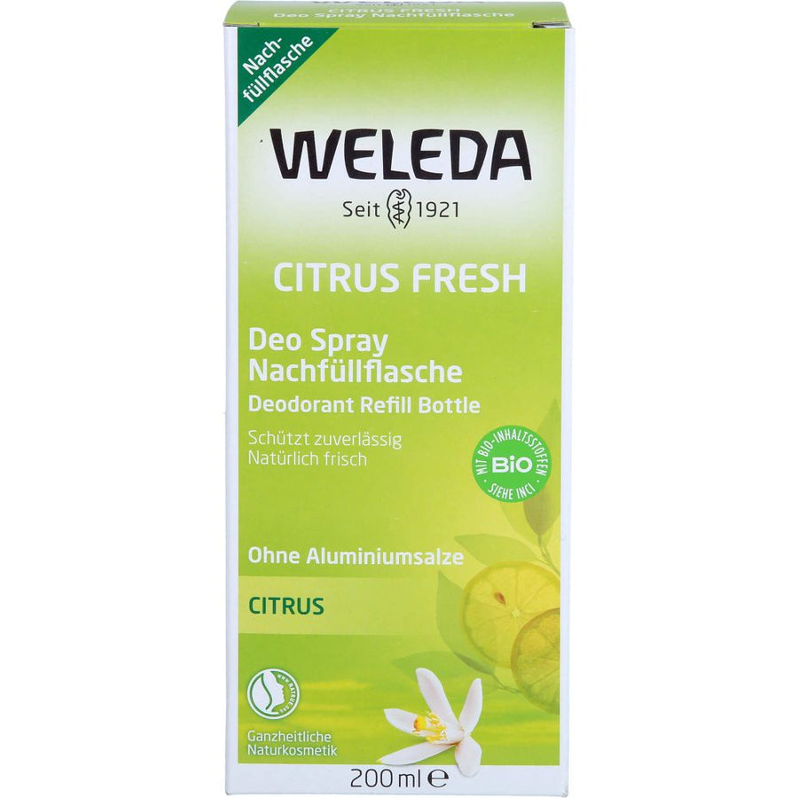 WELEDA Citrus Fresh Deo Spray Nachfüllflasche — 200 ml — reference packaging