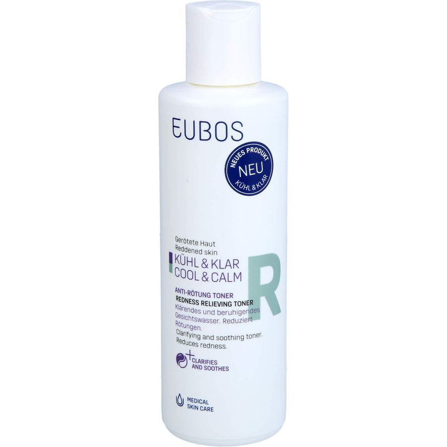 EUBOS KÜHL & KLAR Anti-Rötung Toner — 200 ml — reference packaging