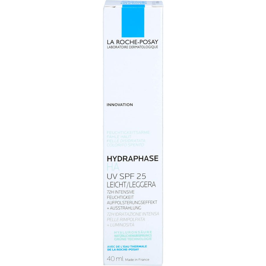 ROCHE-POSAY Hydraphase HA UV Creme leicht LSF 25 — 40 ml — reference packaging