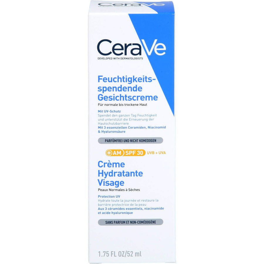 CERAVE feuchtigkeitsspendende Gesichtscreme SPF 30 — 52 ml — reference packaging