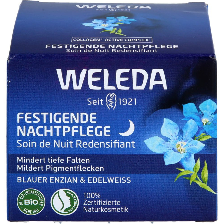WELEDA festigende Nachtpflege blauer Enzian&Edelw. — 40 ml — reference packaging