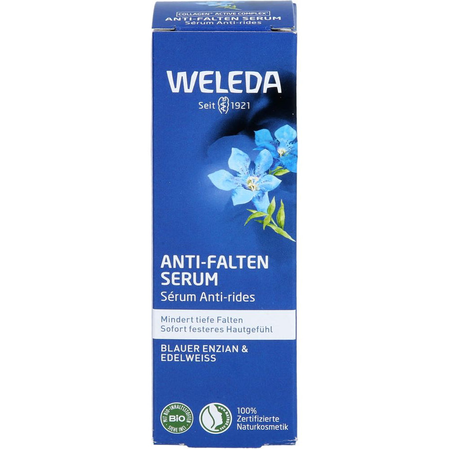 WELEDA Anti-Falten Serum blauer Enzian & Edelweiß — 30 ml — reference packaging