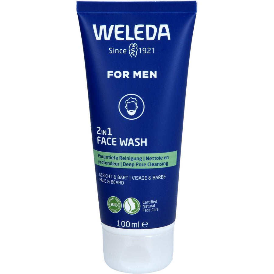 WELEDA For Men 2in1 Face Wash — 100 ml — reference packaging