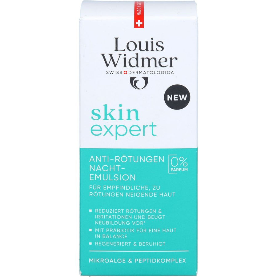 WIDMER skinexpert ANTI-RÖTUNGEN Nachtemulsion o.P. — 50 ml — reference packaging