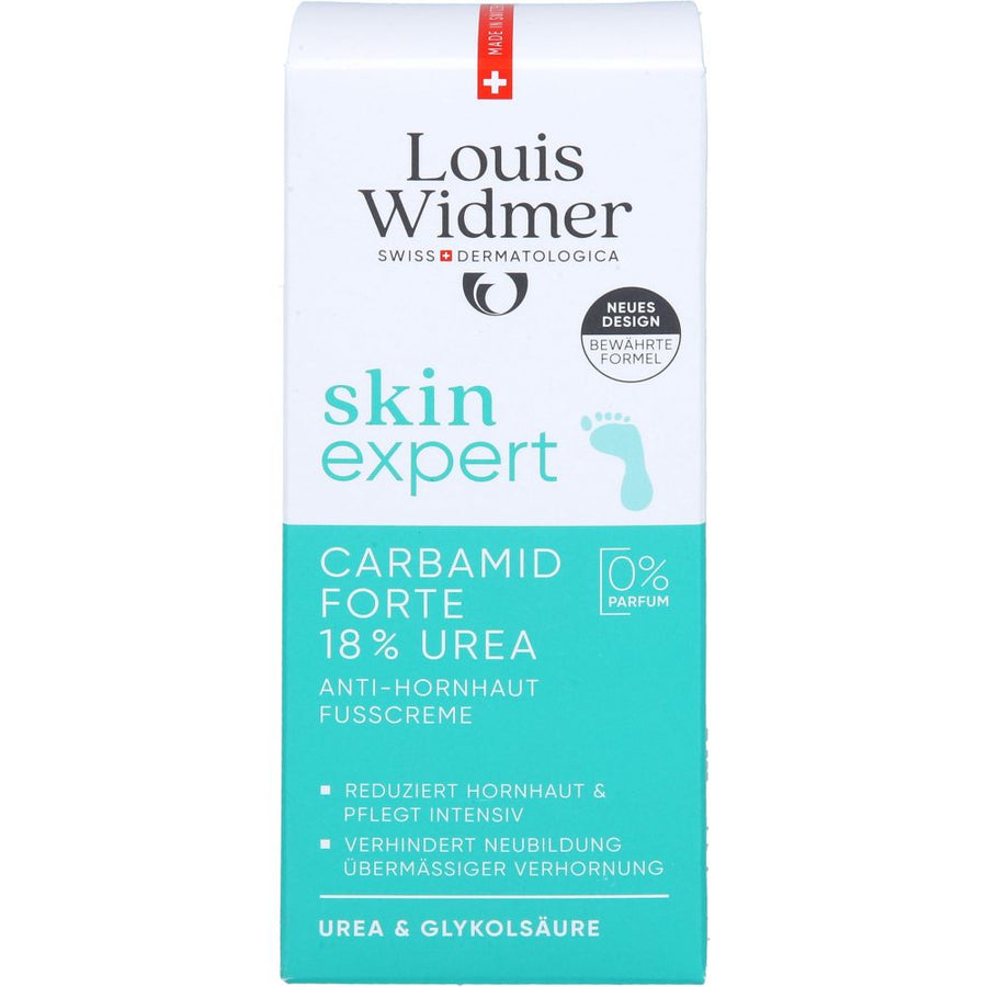 WIDMER skinexpert CARBAMID FORTE Fußcr.18% Urea oP — 50 ml — reference packaging