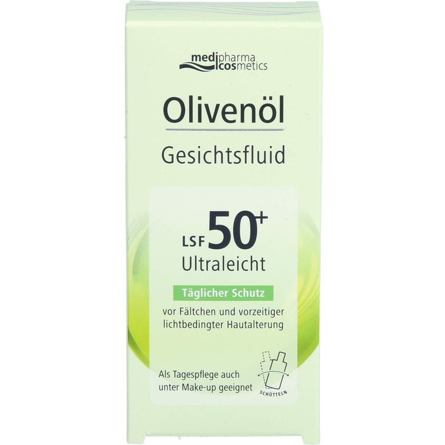 OLIVENÖL GESICHTSFLUID LSF 50+ — 50 ml — reference packaging