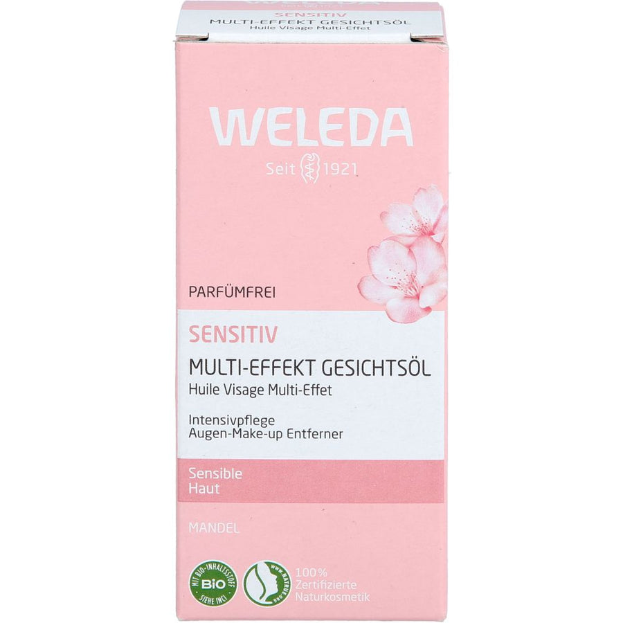 WELEDA Sensitiv Multi-Effekt Gesichtsöl Mandel — 50 ml — reference packaging