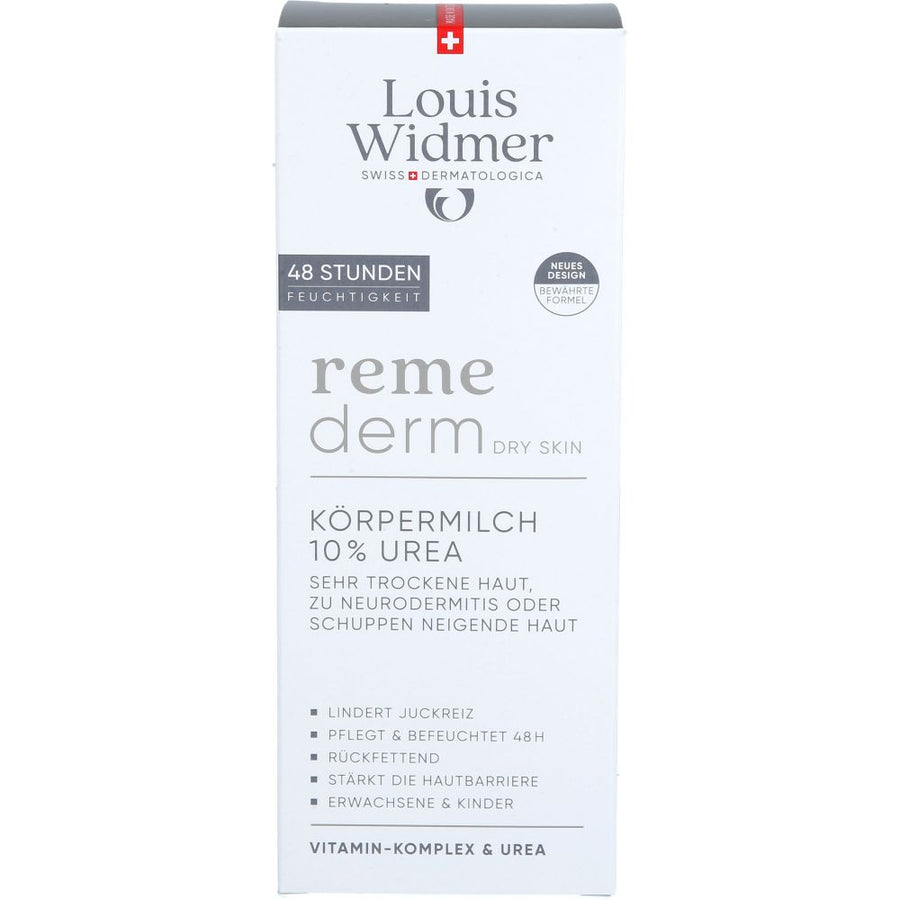 WIDMER Remederm dry Skin Körpermilch 10% Urea l.P. — 200 ml — reference packaging