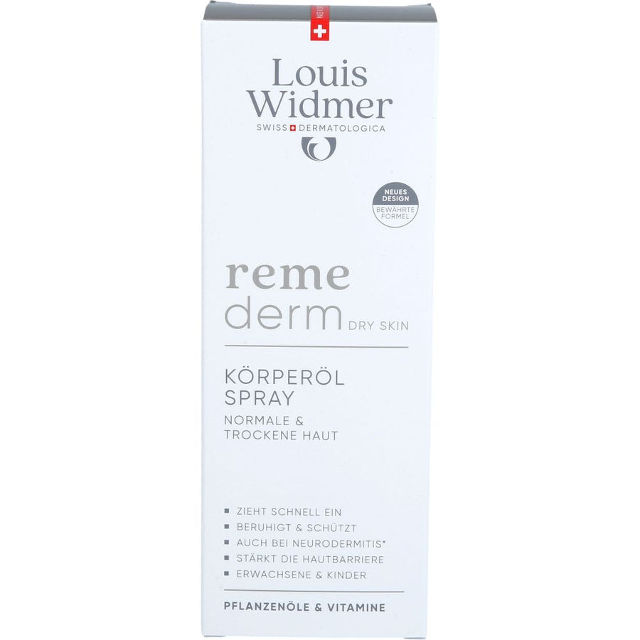 WIDMER Remederm dry Skin Körperöl Spray — 150 ml — reference packaging