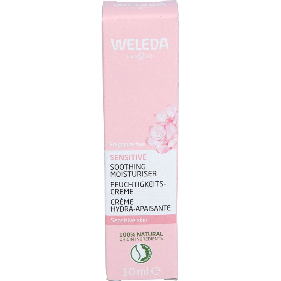 WELEDA Sensitiv Feuchtigkeitscreme parfümfrei — 10 ml — reference packaging