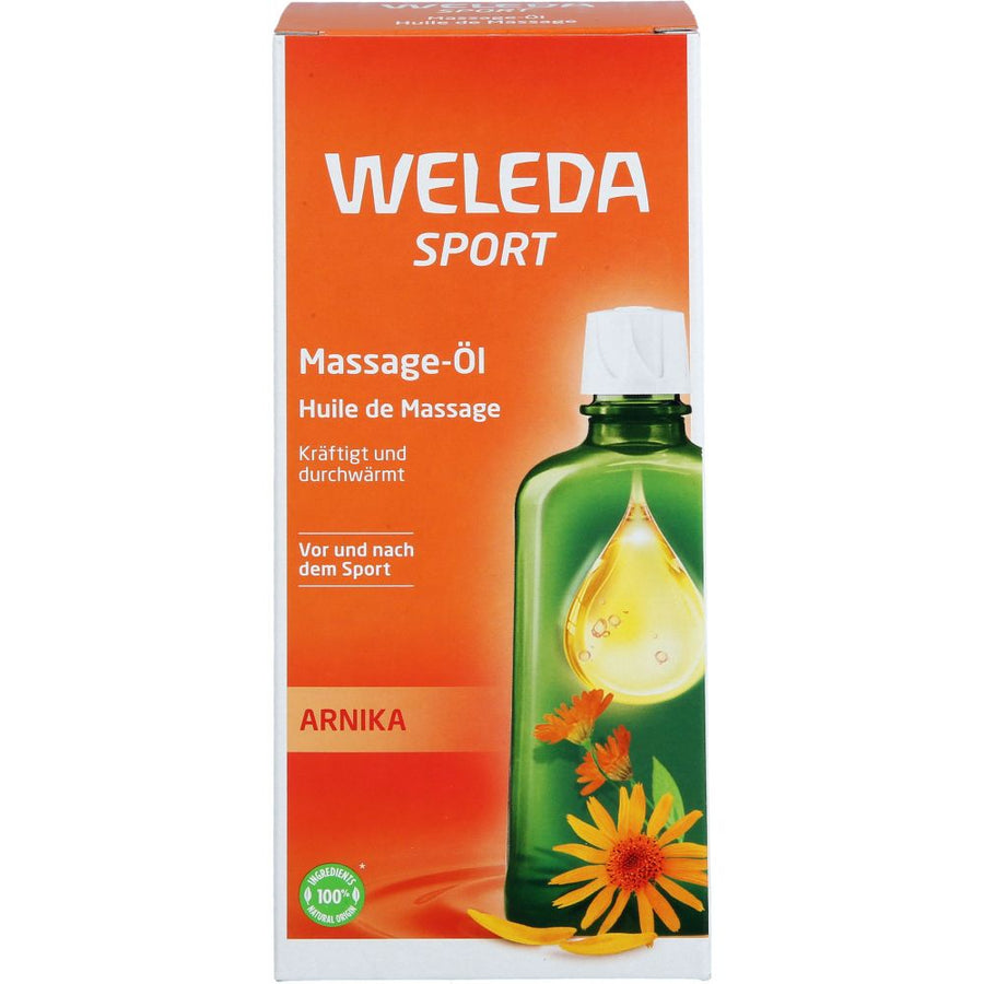 WELEDA Sport Massage-Öl Arnika — 200 ml — reference packaging