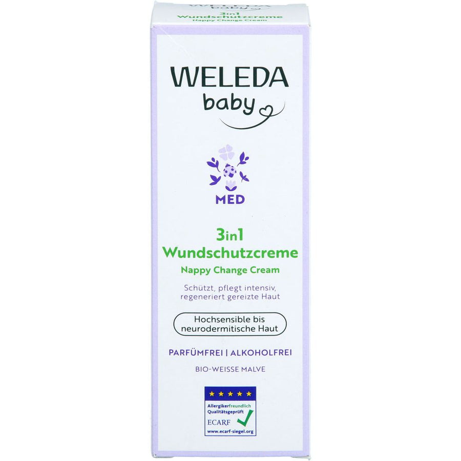WELEDA baby 3in1 Wundschutzcreme weiße Malve — 50 ml — reference packaging