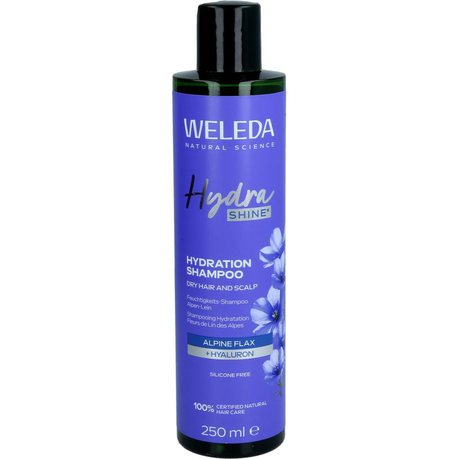 WELEDA HydraShine Feuchtigkeits-Shampoo Alpen-Lein — 250 ml — reference packaging