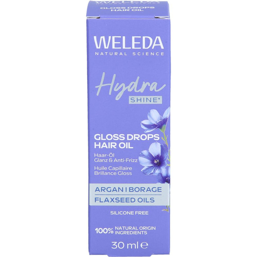 WELEDA HydraShine Gloss Drops Haar-Öl — 30 ml — reference packaging