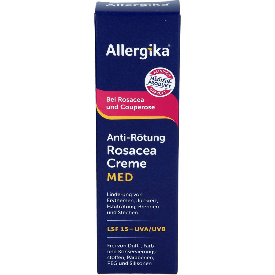 ALLERGIKA Anti-Rötung Rosacea Creme MED — 30 ml — reference packaging