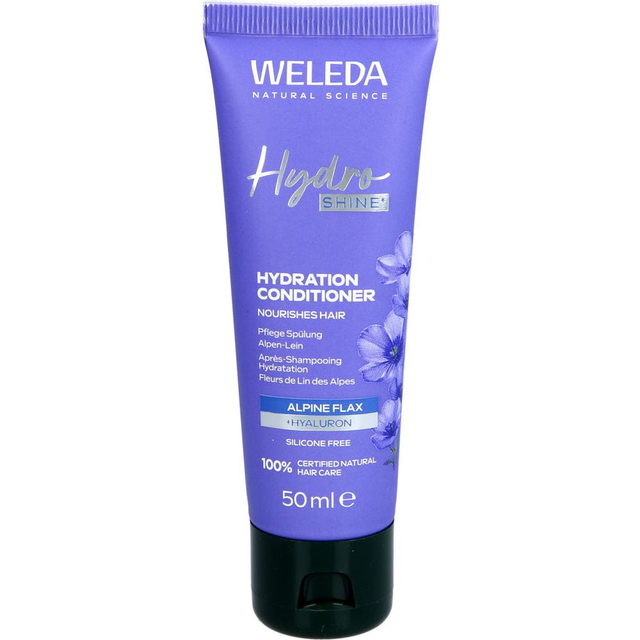 WELEDA HydraShine Pflegespülung Alpen-Lein — 50 ml — reference packaging