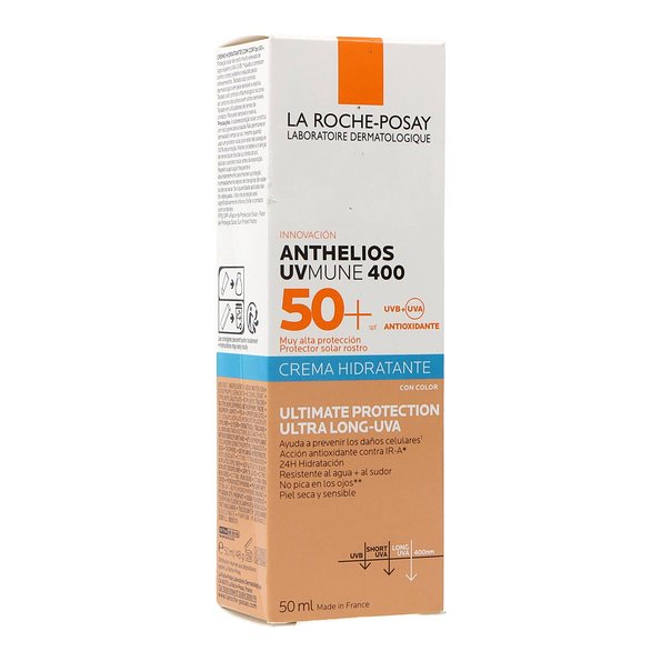 Anthelios Uvmune 400 Spf50 Crema con Color 50 ml — 50 ml — reference packaging