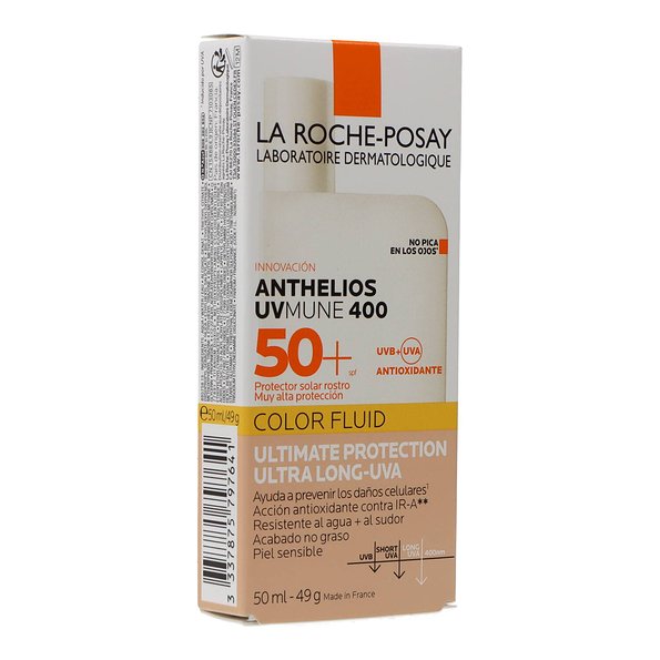 Anthelios Uvmune 400 Fluido Invisible Color Spf50+ 50 ml — 50 ml — reference packaging