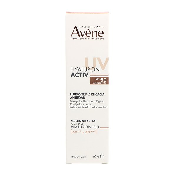 Avene hyaluron activ UV fluido triple eficacia antiedad spf50 40 ml — 40 ml — reference packaging