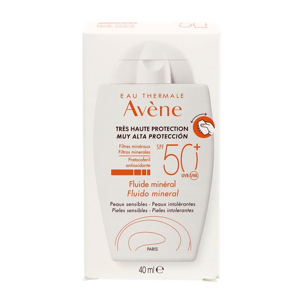Avene Solar Fluido Mineral Spf50 40 ml — 40 ml — reference packaging
