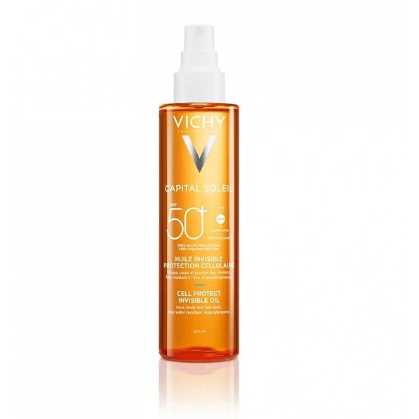 Vichy Capital Soleil SPF 50 Aceite Cell Protect 200ml — 200ml — reference packaging