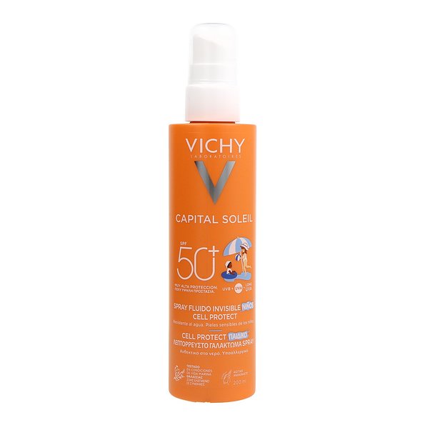 Vichy Capital Soleil Spray Cell Protect Water Fluid Niños 200ml — 200ml — reference packaging