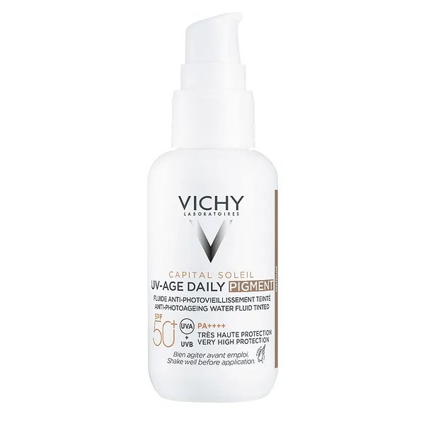 Vichy Capital Soleil Uv Age Fluido Daily con Color Medium SPF 50 50 ml — 50 ml — reference packaging