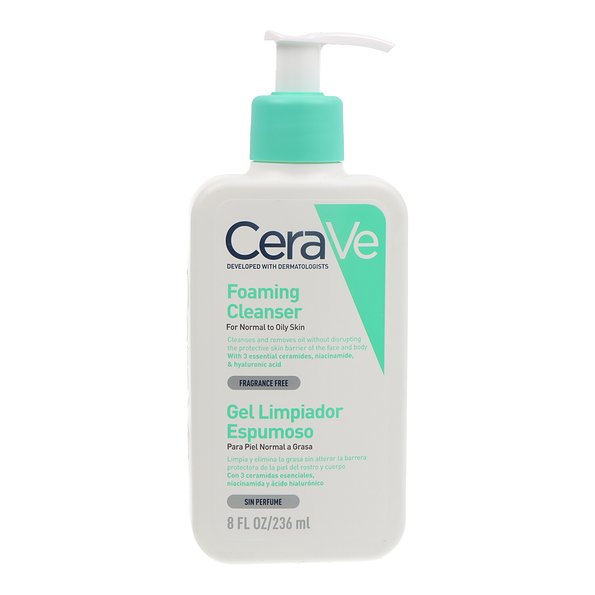 CeraVe Gel Limpiador Espumoso Piel Normal a Grasa 236ml  — 236ml — reference packaging
