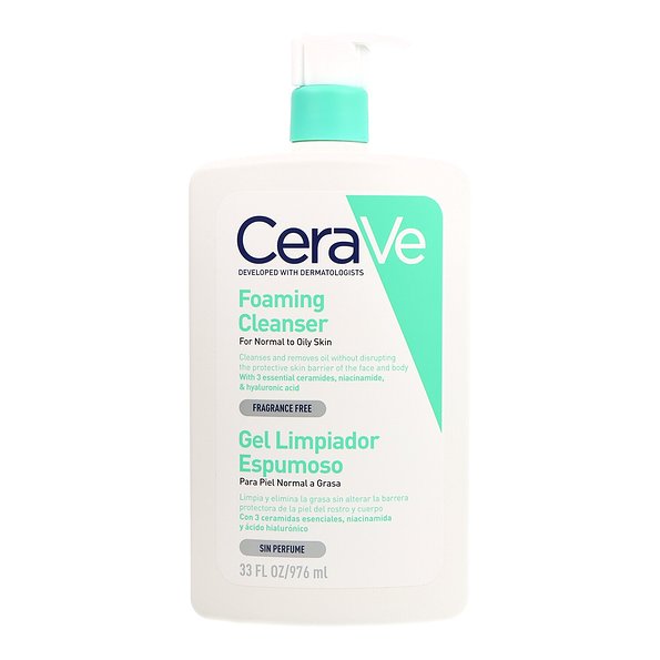 CeraVe Gel Limpiador Espumoso Piel Normal a Grasa 976ml — 976ml — reference packaging