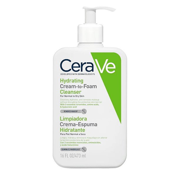 CeraVe Limpiador Crema-Espuma Hidratante 473ml — 473ml — reference packaging