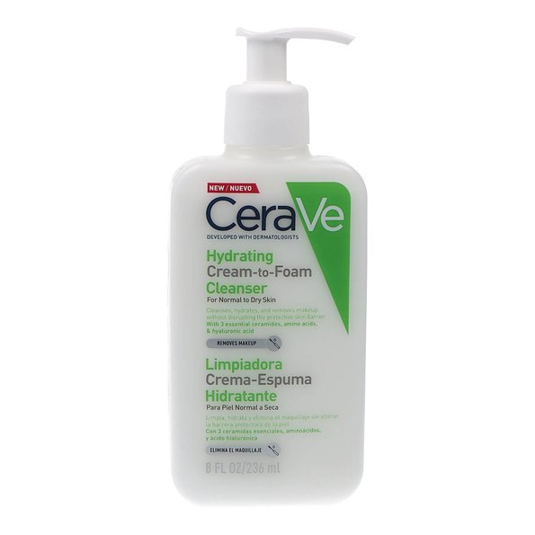 CeraVe Limpiador Crema Espuma Hidratante 236 ml — 236 ml — reference packaging