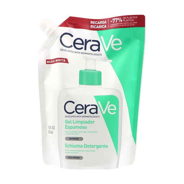 CeraVe Limpiador Espumoso 473 ml Recarga — 473 ml — reference packaging