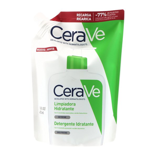 CeraVe Limpiadora Hidratante 473ml Recarga — 473ml — reference packaging