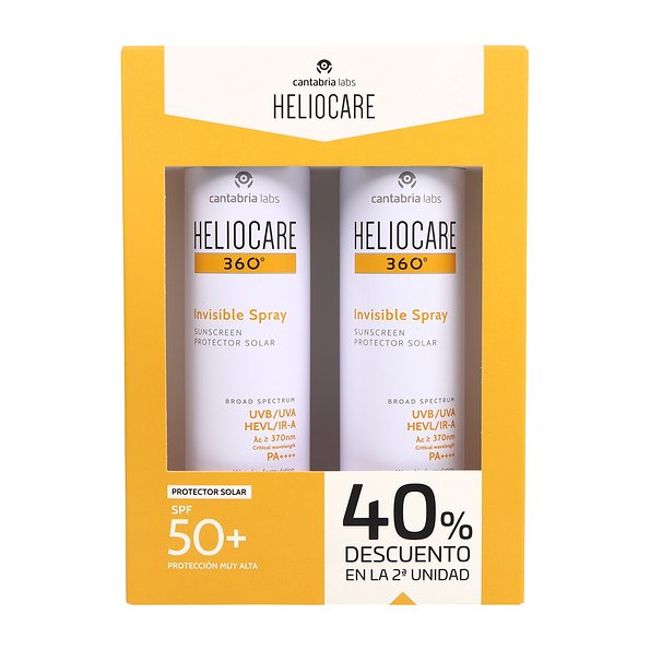 Heliocare 360 Invisible Spray Spf50 2x200 ml Pro — 2x200 ml — reference packaging