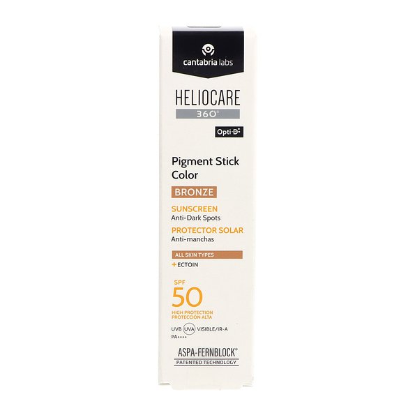 Heliocare 360º Pigment Stick SPF 50 1 Envase 10 g Color Bronze — 10 g — reference packaging