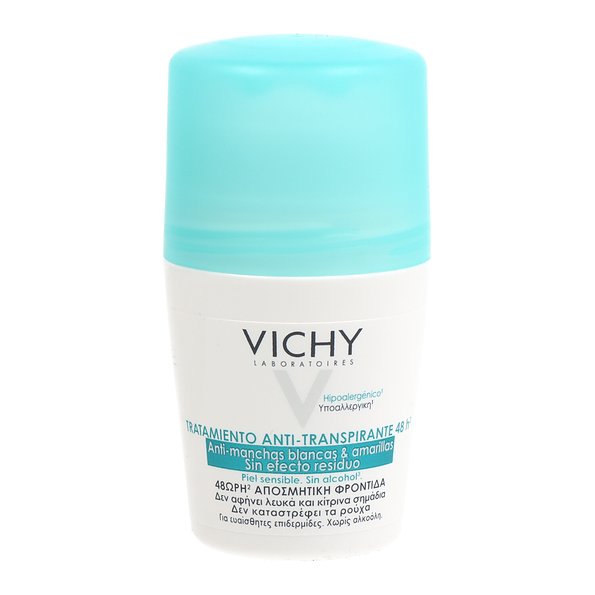 Vichy Desodorante Antitranspirante 48h Anti-manchas Roll-On 50 ml — 50 ml — reference packaging