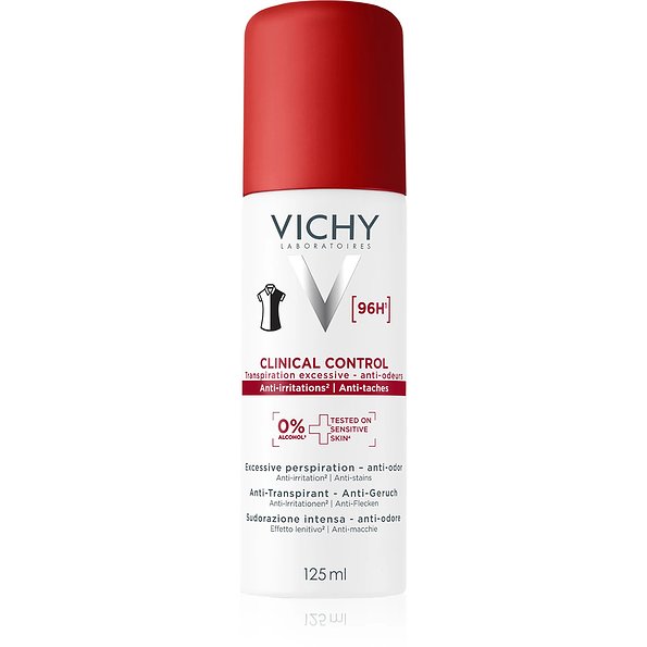 Vichy desodorante clinical control 96h mujer antitranspirante spray 1 envase 100 ml — 100 ml — reference packaging