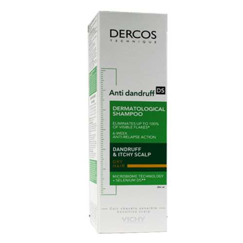 Vichy Dercos Anti-Dandruff Treatment Shampoo for Dry Hair 200ml — 200ml — reference packaging