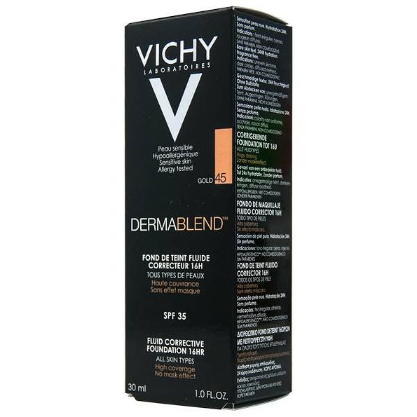 Vichy Dermablend Maquillaje N45 Gold 30 ml — 30 ml — reference packaging