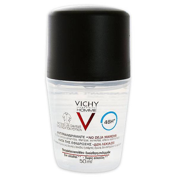 Vichy Homme Desodorante Antitranspirante Antimanchas 50 ml — 50 ml — reference packaging